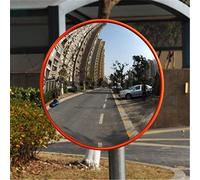 Convex Traffic Mirror Unbreakable Road Mirror Wide Angle Curved Safety Mirror for Driveway Blind Spot Road 60cm