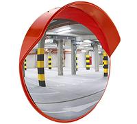 Convex Traffic Mirror, Wide Angle Convex Driveway Safety Mirror Adjustable Bracket 60-100cm Orange(80CM)