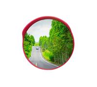 Convex Traffic Safety Mirror - Round Wide Angle Security Mirror for Driveway & Indoor/Outdoor Use 45-80CM Includes Wall Mount Bracket (Eaves Φ55cm)