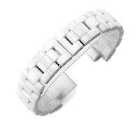 Convex Watchband Ceramic Black White Watch | For J12 Bracelet Bands Strap Special Solid Links Folding Buckle