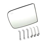 Convex Wing Mirror For Dodge For Ram 1500 2500 2010 2011 2012 2013 2014 2015 2016 2017 2018 Heated Side Mirror Glass Rearview Lens(Left Big)