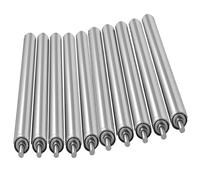 Conveyor Roller 1.5 Inch Diameter Gravity Conveyor Replacement Tube/Feed Table Rollers, Industrial Factory Detachable Stainless Rolle with Spring Shaft(10 Pack,550mm/21.6in)