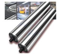 Conveyor roller， 2Pcs, Dia 1" 2" Light-Duty Slide Roller Woodworking Warehouses(Dia 38mm(1.5"),L 200 mm(7.8"))