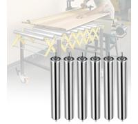 Conveyor Rollers for Tracks, Non-Powered Modular Rollers, Ideal for Woodworking Shops and Warehouses, Set of 3, Length 1000mm/39.4in