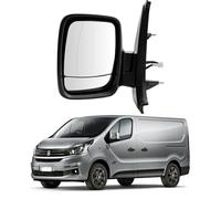 Convitex Full Door Wing Mirror Left Side Dead Angle Heated Mirror for Vauxhall Vivaro (2014-) Opel Vivaro B (14-19) Renault Trafic 3 (14-20) Fiat Talento(16-20) Nissan Nv300 (16-20)