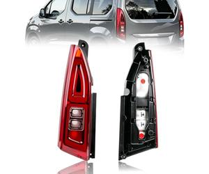 Convitex Rear Lights Left for Berlingo K9 from 2018, Combo X19 from 2018, Proace City from 2019, Replacement Parts 9819649280/3552665, with Tailgate, E-Mark