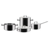 Alessi Convivio DC100S7 - Design Cookware Set, 18/10 Stainless Steel Handles with PVD Coating, Mat, Acero