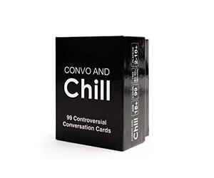 Convo and Chill - 99 Epic Conversation Starters for Guests, Couples or Guests - Fun, Thought-provoking Discussion Cards for Game Nights, Dates, Birthday Parties and More
