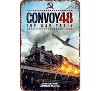 Convoy 48 The War Train movie Metal Tin Sign Poster Decor for Living Room Cafe Decorative Sign for Wall 12x8Inches