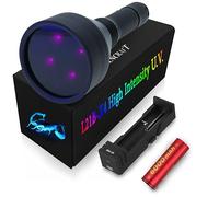 Convoy L21B-X4 365nm UV Flashlight with ZWB2 Filter by Lumencraft - Long Range, Ideal for Hunting Fluorescent Minerals - Enhanced LED Chip & Heatsink - Handheald Blacklight Flashlight
