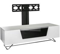 Conway 120cmm TV Stand with Bracket in White - CRO2-1200BKT-WH
