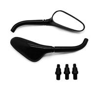 CONXEN Motorcycle Mirrors, Motorcycle Rearview Mirrors Golf Club Compatible With, Compatible With Ha-rley(Black mirror)
