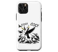 Coo! Coo! Pidgeon King being overthrown in a coup d'état. Case for iPhone 11 Pro