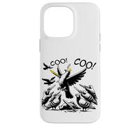 Coo! Coo! Pidgeon King being overthrown in a coup d'état. Case for iPhone 14 Pro Max