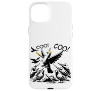 Coo! Coo! Pidgeon King being overthrown in a coup d'état. Case for iPhone 15 Plus