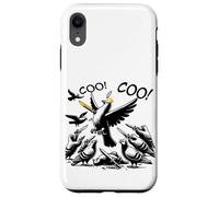 Coo! Coo! Pidgeon King being overthrown in a coup d'état. Case for iPhone XR