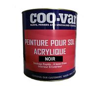 Coo-VAR Acrylic Floor Paint-Black-2.5 L