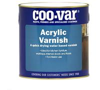 Coo-Var Quick-Drying Interior Clear Acrylic Varnish Gloss Finish 500ml