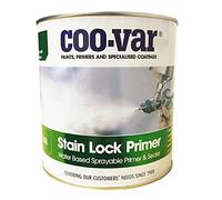 Coo-var Stain Lock Primer Waterbased Primer Sealer Multi-Surface Blocks Out Stains and Odours (1L)