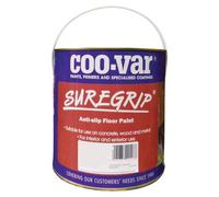 Coo-Var SureGrip Non Slip Anti Slip Floor Paint for Concrete, Metal & Wood (2.5 Litre, Light Grey)