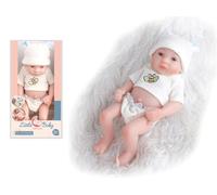 COO11 11-Inch Realistic New Born Baby Doll - Soft Vinyl Washable Newborn Toy with Clothes and Hat, Sleep Simulation Gift for Girls, Lifelike Doll for Toddlers Age 3+ Years