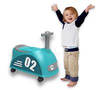 Coo11 2-in-1 Baby Potty Training Toilet Seat with Push Along Ride On Car, Comfortable Soft Padding Design and Handle Grip, Removable Inner Pot for Easy Clean, Suitable for Toddlers 18+ Months (Blue)