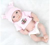 COO11 28cm Kids Soft Mini New Born Baby Doll for Baby Boy Vinyl Realistic Toy Portable & Durable Mini Washable Little Colorful Baby Doll, Pretend Play Toys Suitable for Toddlers Age1+ Year
