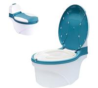 COO11 Baby Potty Training Toilet Seat with Toilet Paper Storage, Soft Cushion Pad and Removable Urinal Pot, Portable and Comfortable for Toddlers, Gift for Boys and Girls 18+ Months (Green)