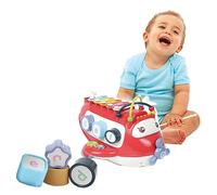 Coo11 Baby Xylophone Aircraft Toy for Kids Education Musical Instrument Percussion Xylophone Game Music Set, Birthday, for 0 to 24 Months, 1 to 5 Year Old Boys & Girls (Red)