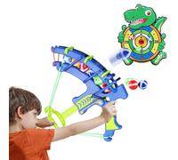 Coo11 Kids 28 Cm Bow and Dart Board 2in 1 Toy, 6 Sticky Balls, Archery Toy Set, Indoor Outdoor Party Games Toys, Suitable Birthday Gift for 5+ Years Kids