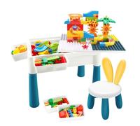 COO11 Kids Multi functional Building Block Table, Educationa Creative Toys, Fun Learning Game, Portable, Lightweight, for Boys & Girls, Suitable for 3+