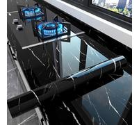 Cooalinar Heat-Resistant Worktop Vinyls Covering,Marble Contact Paper Kitchen Worktop Covering,Easy To Remove,Anti-Fouling Scratchproof,For Kitchen Countertop Furniture