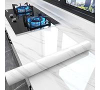 Cooalinar Heat-Resistant Worktop Vinyls Covering,Marble Contact Paper Kitchen Worktop Covering,Easy To Remove,Anti-Fouling Scratchproof,For Kitchen Countertop Furniture