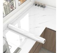 Cooalinar Heat-Resistant Worktop Vinyls Covering,Marble Contact Paper Kitchen Worktop Covering,Easy To Remove,Anti-Fouling Scratchproof,For Kitchen Countertop Furniture