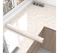 Cooalinar Heat-Resistant Worktop Vinyls Covering,Marble Contact Paper Kitchen Worktop Covering,Easy To Remove,Anti-Fouling Scratchproof,For Kitchen Countertop Furniture