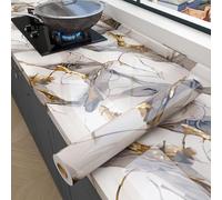 Cooalinar Kitchen Worktop Covering Vinyls Self Adhesive,Marble Contact Paper Kitchen Worktop Covering,Anti-Fouling Scratchproof,Cut To Size,For Countertop Furniture