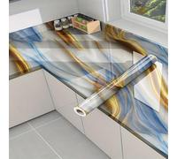 Cooalinar Marble Effect Self Adhesive Vinyls,Kitchen Top Vinyls Wrap,Heat Resistant,Easy To Remove,Cut To Size,Anti-Fouling Scratchproof,For Furniture Sticker,Kitchen,Worktops