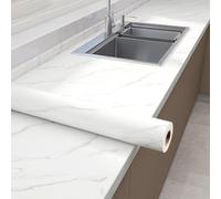 Cooalinar Marble Vinyls Wrap For Kitchen Worktop,Heat-Resistant Worktop Vinyls Covering,Easy To Remove,Cut To Size,Anti-Fouling Scratchproof,For Furniture Sticker,Kitchen,Worktops