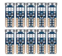 CooAooRoo 10 Pcs 501 Led Bulbs, W5w Led Bulb, T10 Led Bulbs, 194 168 2825 Led Bulb, 12v Replacement Bulbs, 6500k (White Light) for Car Interior Lighting, License Plate Lights, Side Lights