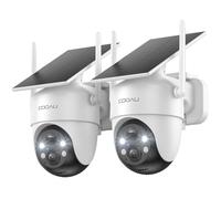 COOAU 2K Solar Security Camera Outdoor Wireless, CCTV Camera Outdoor