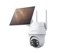 COOAU 4G LTE Cellular Security Camera Outdoor with SIM Card&64GB Card Storage, 2K 360° PTZ Battery Camera,Solar No WiFi Wireless Outdoor Camera Systems,Motion Detection,No WIFI Security Camera