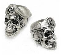 CooB EDC Paracord Bead Beads U.S. Army Special Forces Skull Soldier Charm Pendant DIY Hand-Casted Paracord Beads Charms for Paracord Bracelet Knife Lanyard 1pcs/Lot (Soldier Skull)