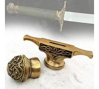 CooB Knife Finger Guard Bolster Pommel Celtic Fink. Hand-Casted Metal Knife Supplier Accessories for Custom Knives Handle Making (Set #12)