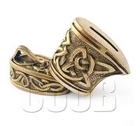 CooB Knife Finger Guard Bolster & Pommel for Custom Knife Knives Making Handle Set #3. Hand-Casted Metal Knife Supplier Accessories (Bronze)