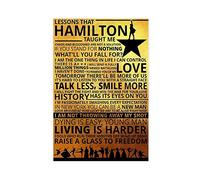 Coobal Hamilton American Musical Broadway Artworks Canvas Poster Bedroom Decor Sports Landscape Office Room Decor Gift Unframe-style 16x24inch(40x60cm)