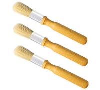 Coobey 3 Pack Glue Brush Bookbinding Wooden Glue Brush for Bookbinding or Craft Tool Supplies