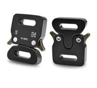 CooBigo Metal Paracord Bracelet Buckle, 2 Buckles of 1.2 cm, S Unisex, 2 x 1.27 cm buckles, S