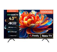 Coocaa 43" UHD TV, CRUG50ZUK, Smart Roku TV, HDR10, Dolby Audio