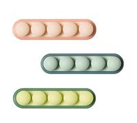 COOCAT 3 Pack Pea Cable Clips, USB Cable Organizer, Charging Cord Holder, Wire Management for Car Office Desk Workbench Bedroom Bedside Nightstand (3-Pack)
