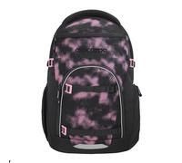Coocazoo Byte School Backpack, Ergonomic & Adjustable Satchel, Height & Size Adjustable, with Chest Strap & Waist Belt, from 3rd Grade, Pink Illusion - Black/Pink, Pink Illusion
